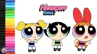 Powerpuff Girls Coloring Book Bubbles Buttercup Blossom Coloring Page