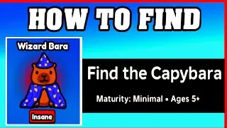 How To Find WIZARD BARA in FIND THE CAPYBARA [ROBLOX] [Update] [walkthrough]