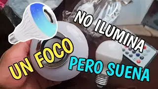 Compre un FOCO RGB con parlante bluetooth