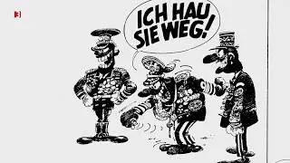 Blick auf eine comichafte Welt - Schwarze Gedanken von André Franquin