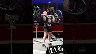 218kg/ 480lbs Axle Press WORLD RECORD attempt