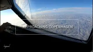 A320 Cockpitview - Gorgeous Landing at Copenhagen Airport, Kastrup CPH
