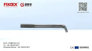High strength carbon steel zinc plated L shape bolt foundation anchor bolt good price