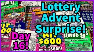Lottery Advent Calendar Day 16! | New York Lottery Scratch Off Tickets