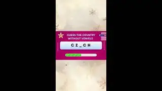 CAN YOU FIGURE OUT THESE COUNTRIES, WITHOUT THIER VOWELS?