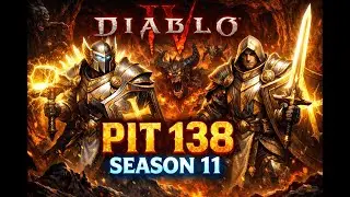 Diablo 4 PIT 138 duo Season 11. zDps Paladin (Suporte) + Judgement Paladin (Dps). LP/Xuxo