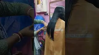 Round cutting for very long to medium hair full video tutorial 😍🥰 (@Swapna Beauty space)