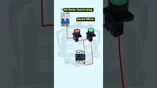 DOL Starter Control Wiring Diagram Explained #electrical #controlsystem #switchgear #automation #plc