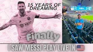 Dream came true.. Messi playing live in Boston USA