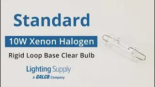 10 Watt T3.25 Xenon Halogen 2550K 12V Rigid Loop Base Clear 20,000 Hour Bulb (JF120101XE)