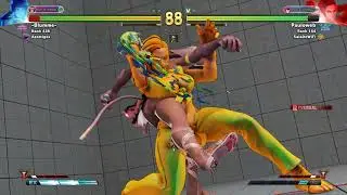 Clash of Titans in South American - Blumme- (Menat) vs Pauloweb (Laura). SFV:AE Season 4. FT5