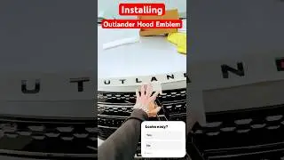 Installing Mitsubishi Outlander hood emblem #shorts #mitsubishi #outlander #automobile #phev