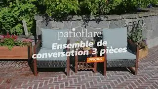 Patioflare Ensemble de conversation 3 pieces