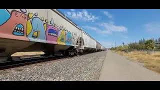 Union Pacific 2520 South w/CP KCS 4009 & KCSM DPU @ Sacramento CA 9/20/2025