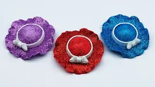 DIY Hat - How to make a hat from glitter paper - Foam sheet craft - Recycled paper crafts
