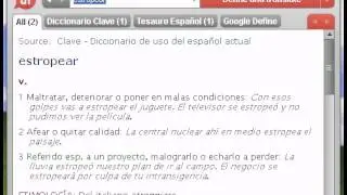 Definici&oacute;n de estropear