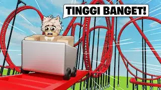 AKU BIKIN ROLLER COASTER PALING TINGGI DAN PANJANG DI ROBLOX INDONESIA
