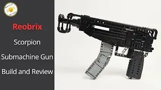 Reobrix SCORPION submachine gun brick BUILD and REVIEW