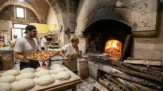 A Day Inside an Italian Family Bakery: Traditional Altamura Bread Baked in a 1423 Oven