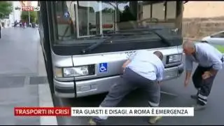 Atac Roma  taglia oltre 2mila corse. Federico Sisimbro Sky Tg24.