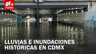 CDMX sufre inundaciones por lluvias extremas y acumulación de basura - Sábados de N+ FORO