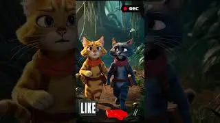 Ash and Dustys Battle Against Dark Forces Stories 441.2 #cat #cute #ai #catlover #catvideos