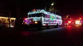Audubon Christmas Firetruck Light Parade 2016