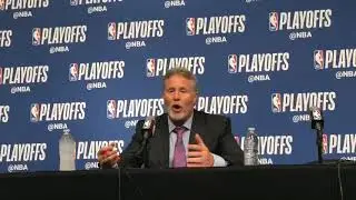 Brett Brown on Joel Embiid and Ben Simmons taking over after Jimmy Butler was ejected