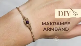 Makramee Armband f&uuml;r Anf&auml;nger 🧵 | Einfache Makramee Anleitung Schritt f&uuml;r Schritt