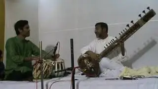 Abhik Mukherjee, sitar & Rupak Bhattacharya, tabla. Raga Jhinjhoti: gats in slow and fast teental.