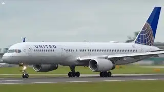 30 Minutes of Up Close Planespotting at Manchester Airport- Runway 23L Morning Departures