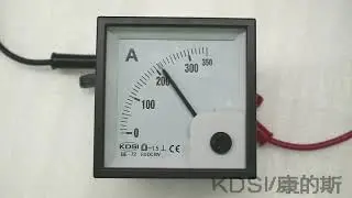 KDSI square type BE-72 DC10V 350A dc volt amp meter video