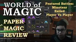 World of Magic Roblox Paper Magic Showcase vs Exiled and Minotaur