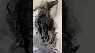 Looks like a painting, but it's entirely india ink! #comics #manga #artist