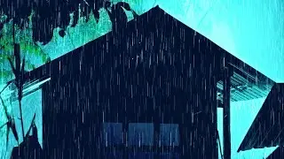 Wind Sounds For Sleeping | Thunderstorm Over A Metal Roof | Natural Sound Ambience