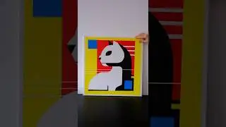 Modern Geometric Cat Art 🐈&zwj;⬛ | Bold Pop Art for Your Home