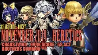 【DFFOO JP】November 2019 Heretics - Challenge Quests