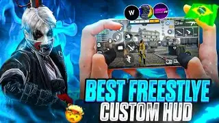 Best 2 & 3 Finger Fastest Brazilian 🇧🇷 Custom Hud Code 💀 | Best 3 Finger Freestyle 🤯 Hud Code In FF