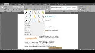 Word-2016: Format Text and Paragraphs