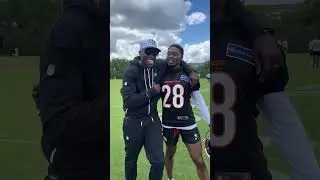 Rookie CB Josh Newton vs. Chad Johnson 😂 spoiler... ROOK ON TOP! #bengals #nfl #ochocinco #whodey