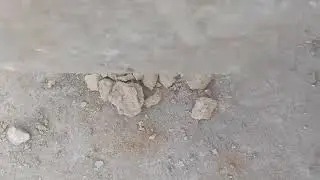 Clay chunks crushing Chalk play #asmr #satisfying #chalk 😊😊