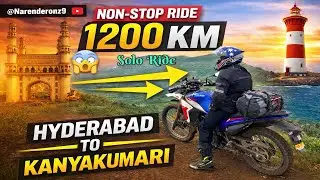 I Rode 1200 KM NON-STOP! 🏍️ | Hyderabad to Kanyakumari Solo Bike Ride | Epic Motorcycle Journey