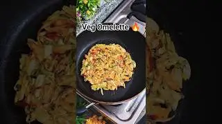 Unique Veg Omelette in 5mins challenge accepted🔥😋 #foodchallenge #shorts #veg #indianrecipe #health