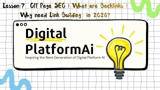 Lesson-7 Off Page SEO | What are Backlinks | Why need Link Building  in 2026?