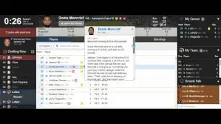 2016 Yahoo Fantasy Football Mock Draft: 1st Position. [HD]