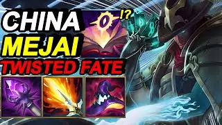 Wild Rift China Twisted Fate Mid - Mejai OP Item ? - Best Build Runes - China Server Rank Gameplay