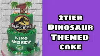 2TIER DİNOSAUR THEMED CAKE (costumized)