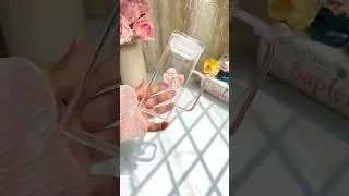 Meesho Bow tumbler#aesthetic#glasstumbler#meeshofinds#unboxing#fyp#explorepage