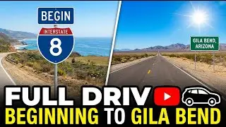 Driving on Interstate 8 from Beginning to Gila Bend, Arizona