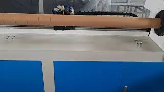 Automatic paper core cutting machine #machine #manufacturing 